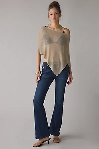 Lioness Luminous Asymmetric Sheer Poncho Top