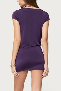 Edikted Two Piece Cowl Neck Mini Dress