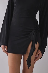 Lioness Cosmic Asymmetric Ruched Mini Dress