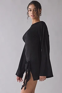 Lioness Cosmic Asymmetric Ruched Mini Dress