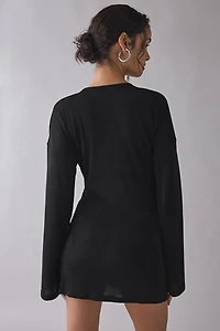 Lioness Cosmic Asymmetric Ruched Mini Dress