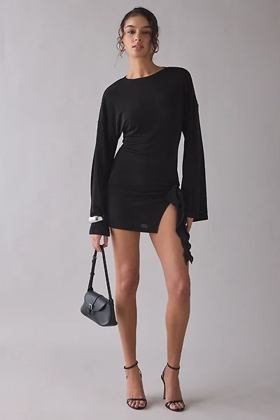 Lioness Cosmic Asymmetric Ruched Mini Dress