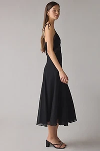 Lioness Harmony Lace Trim Slip Midi Dress