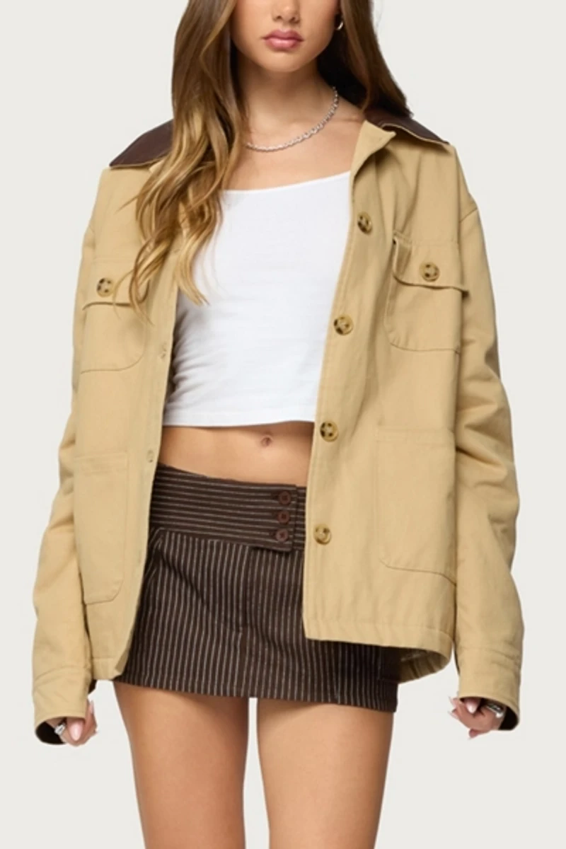 Edikted Lorna Pinstripe Mini Skort