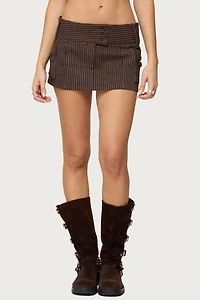Edikted Lorna Pinstripe Mini Skort