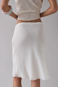 Lioness Shoreline Sheer Slip Midi Skirt