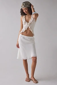 Lioness Shoreline Sheer Slip Midi Skirt