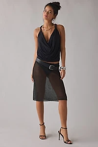 Lioness Luminous Sheer Midi Skirt