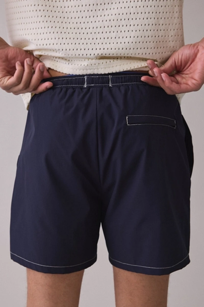 Honor The Gift Cursive Hybrid 5” Swim Trunks