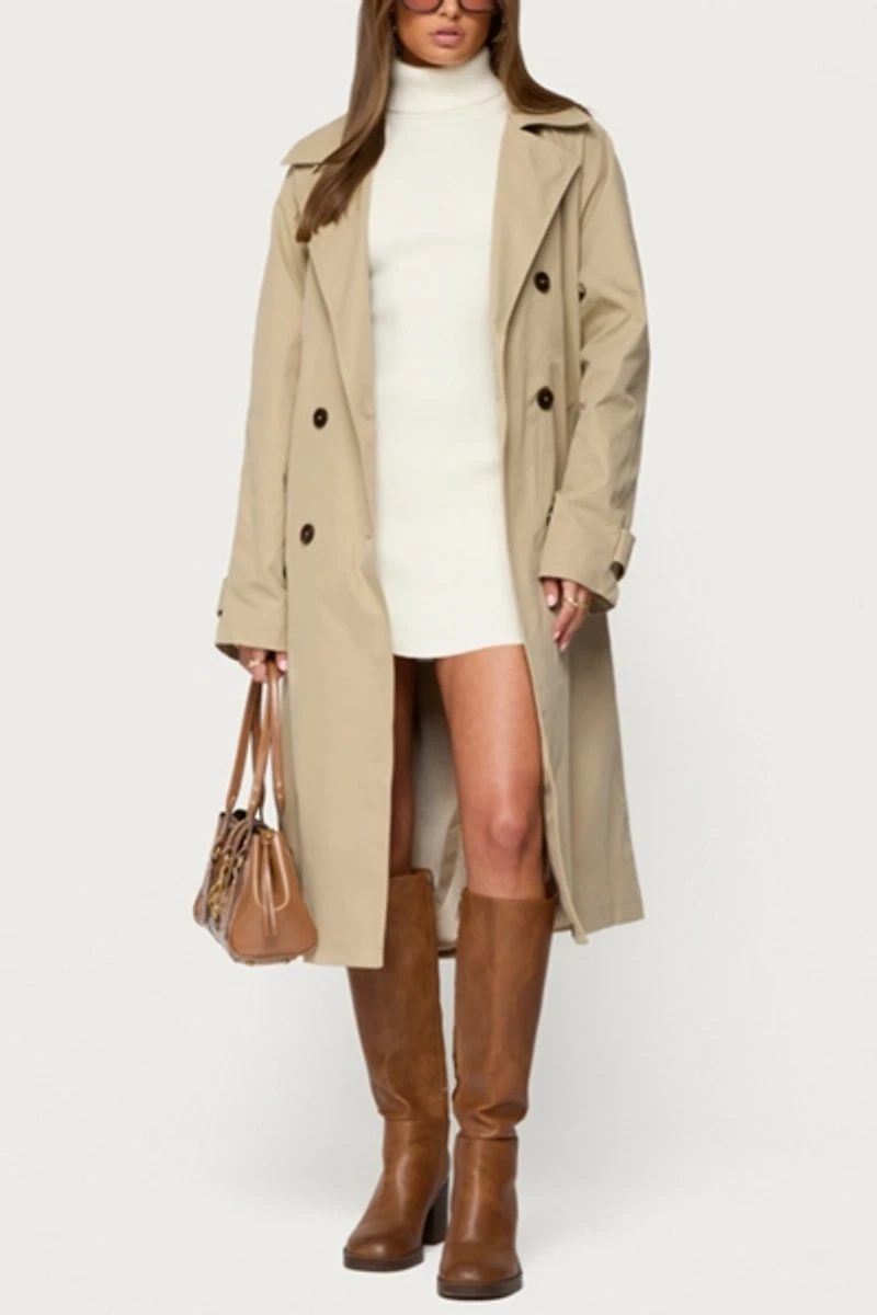 Edikted Amur Maxi Trench Coat