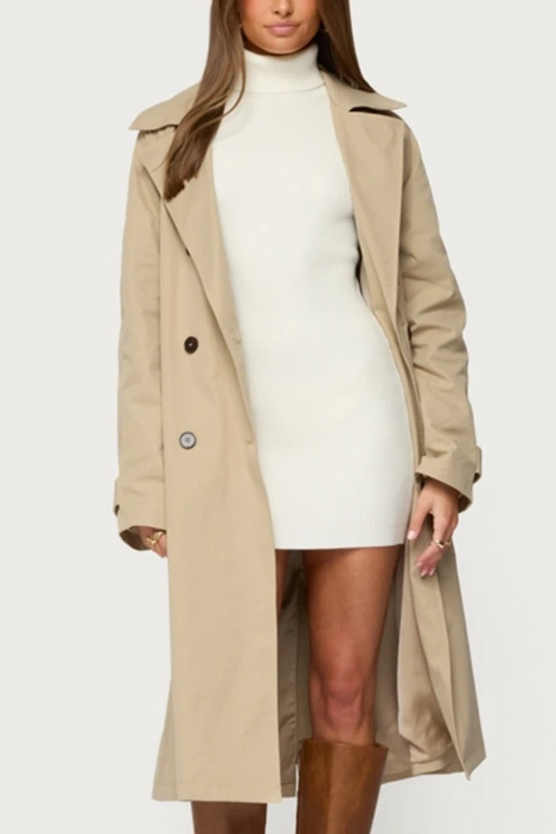 Edikted Amur Maxi Trench Coat
