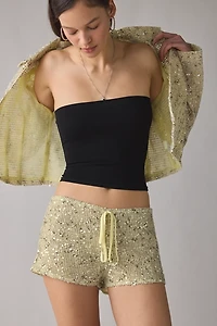 Lioness Slick Sequin Micro Short