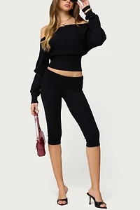 Edikted Skyla Knit Capri Pants