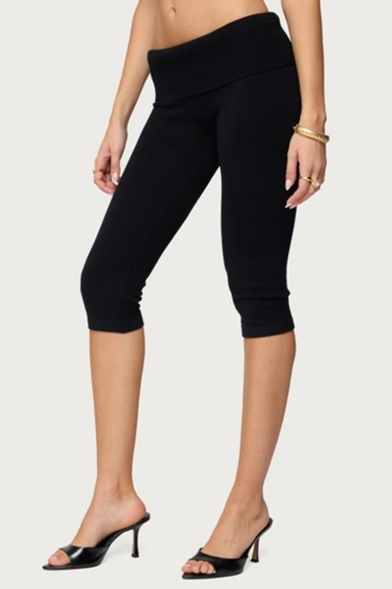 Edikted Skyla Knit Capri Pants