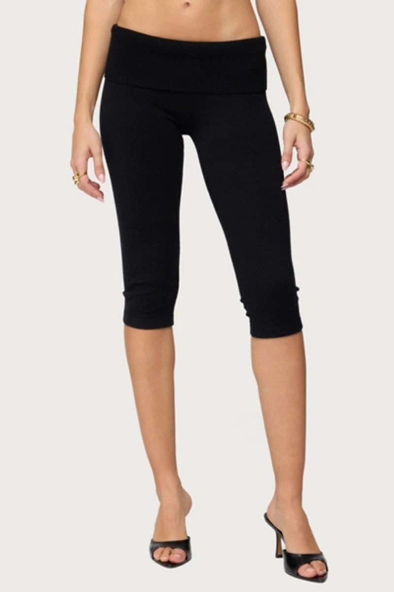 Edikted Skyla Knit Capri Pants