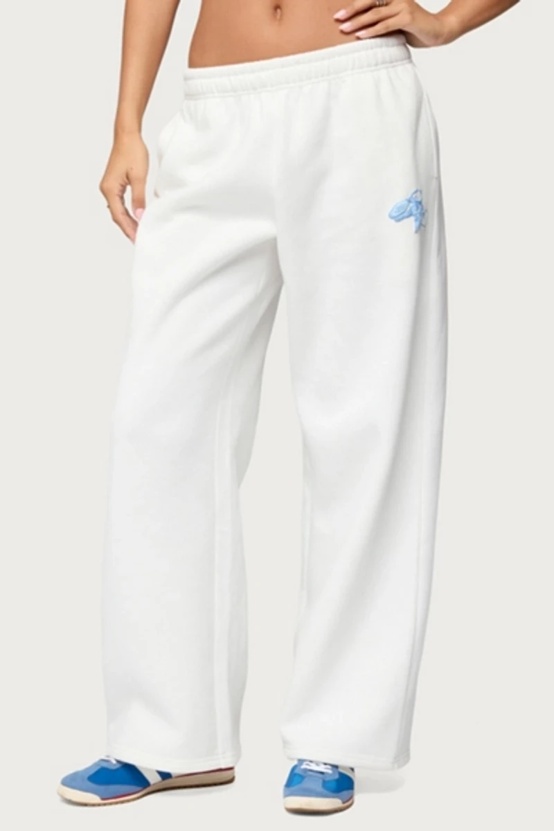 Edikted Keychain Cutie Straight Leg Sweatpants