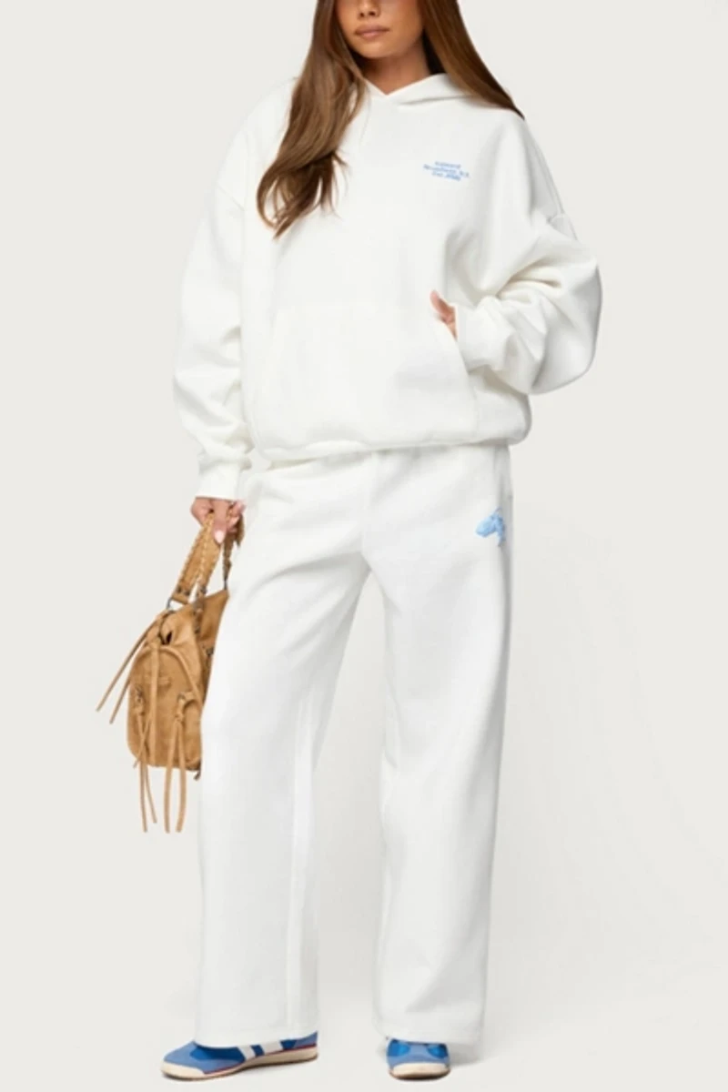 Edikted Keychain Cutie Straight Leg Sweatpants