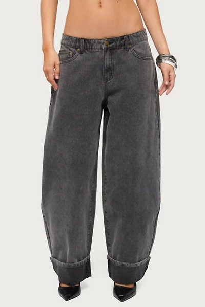 Edikted Petite Kella Low Rise Baggy Jean