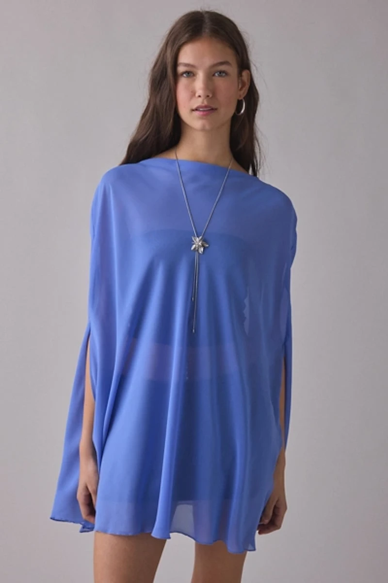 Lioness Aura Sheer Boatneck Poncho