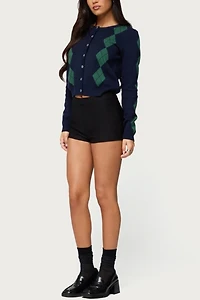 Edikted Farren Argyle Cardigan