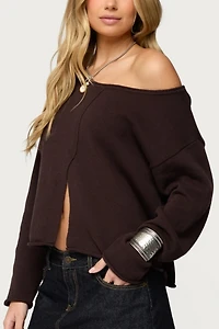 Edikted Moyra Off Shoulder Knit Top