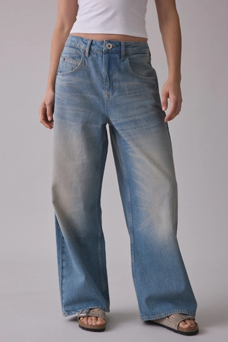 BDG Jaya Angel Wings Graphic Baggy Boyfriend Jeans