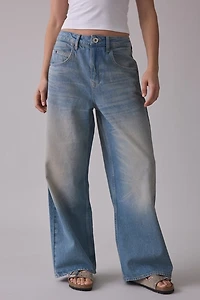 BDG Jaya Angel Wings Graphic Baggy Boyfriend Jeans