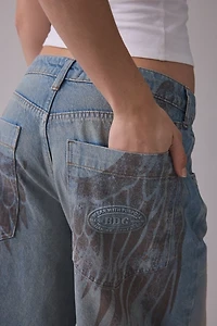 BDG Jaya Angel Wings Graphic Baggy Boyfriend Jeans