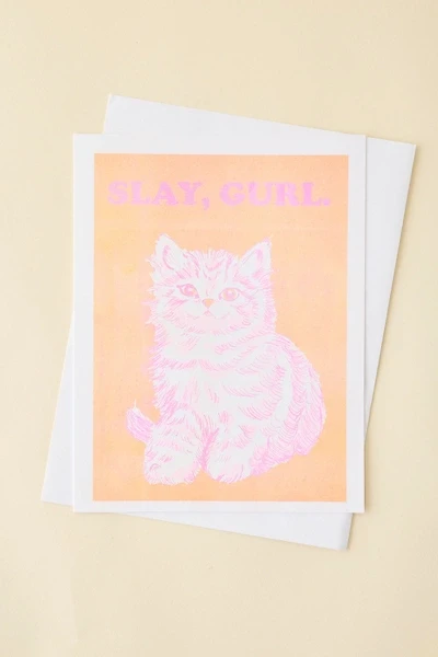 Yellow Owl Workshop Slay, Gurl Jumbo Greeting Card