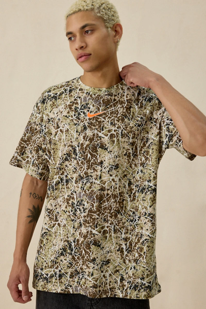 Nike Logo Graphic Allover Camo Tee