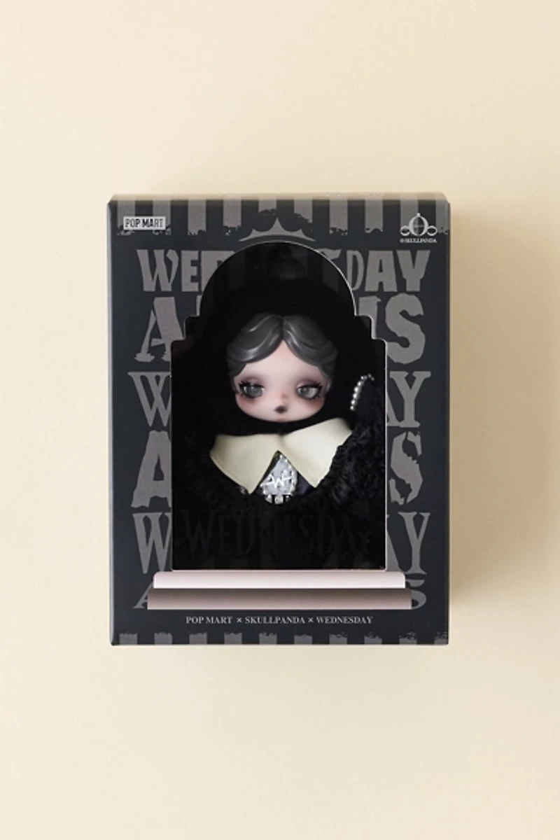 POP MART SKULLPANDA X Wednesday Classic Pendant Plushie Keychain