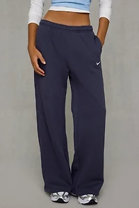 Nike Studio Fleece Mid-Rise Wide Leg Pants