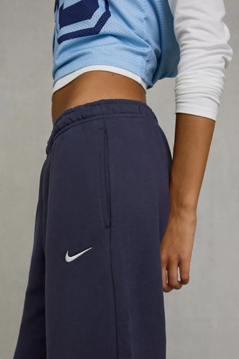 Nike Studio Fleece Mid-Rise Wide Leg Pants