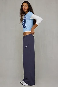 Nike Studio Fleece Mid-Rise Wide Leg Pants