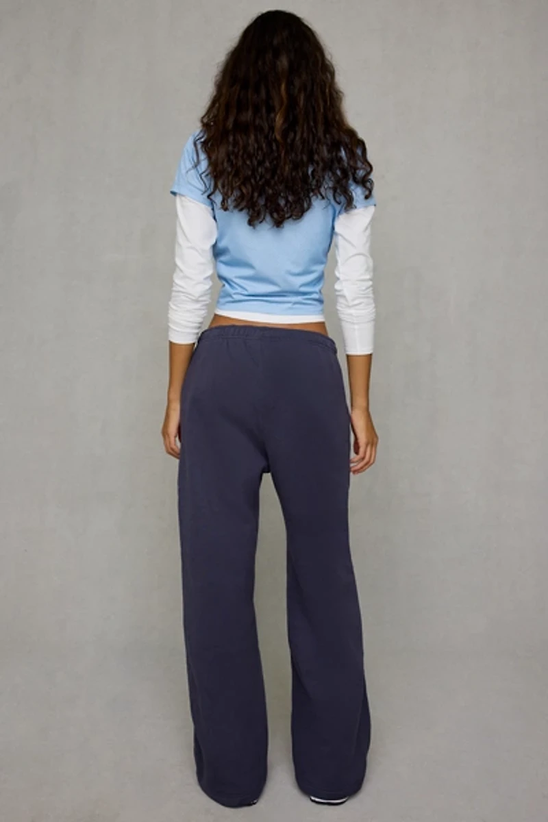 Nike Studio Fleece Mid-Rise Wide Leg Pants