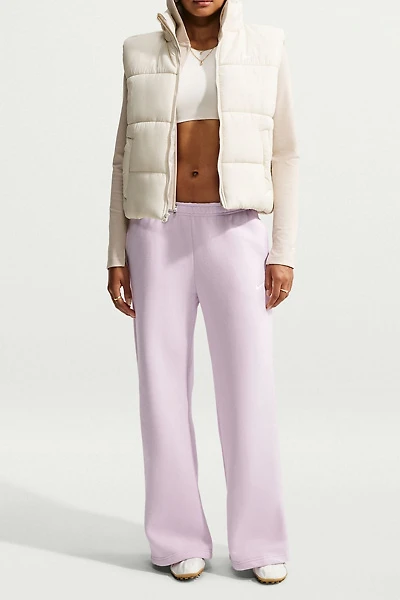Nike Studio Fleece Mid-Rise Wide Leg Pants