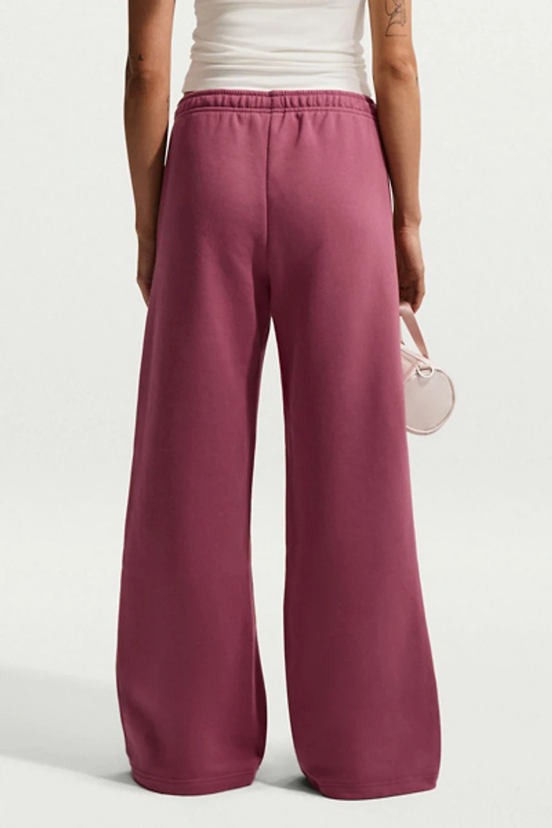 Nike Studio Fleece Mid-Rise Wide Leg Pants