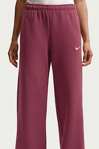 Nike Studio Fleece Mid-Rise Wide Leg Pants