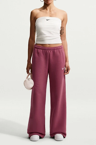 Nike Studio Fleece Mid-Rise Wide Leg Pants
