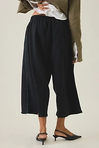 iets frans… Harri Piped Wide Leg Cropped Jogger Pants