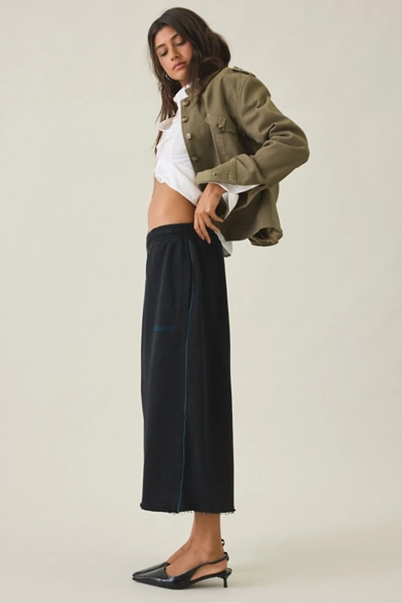 iets frans… Harri Piped Wide Leg Cropped Jogger Pants