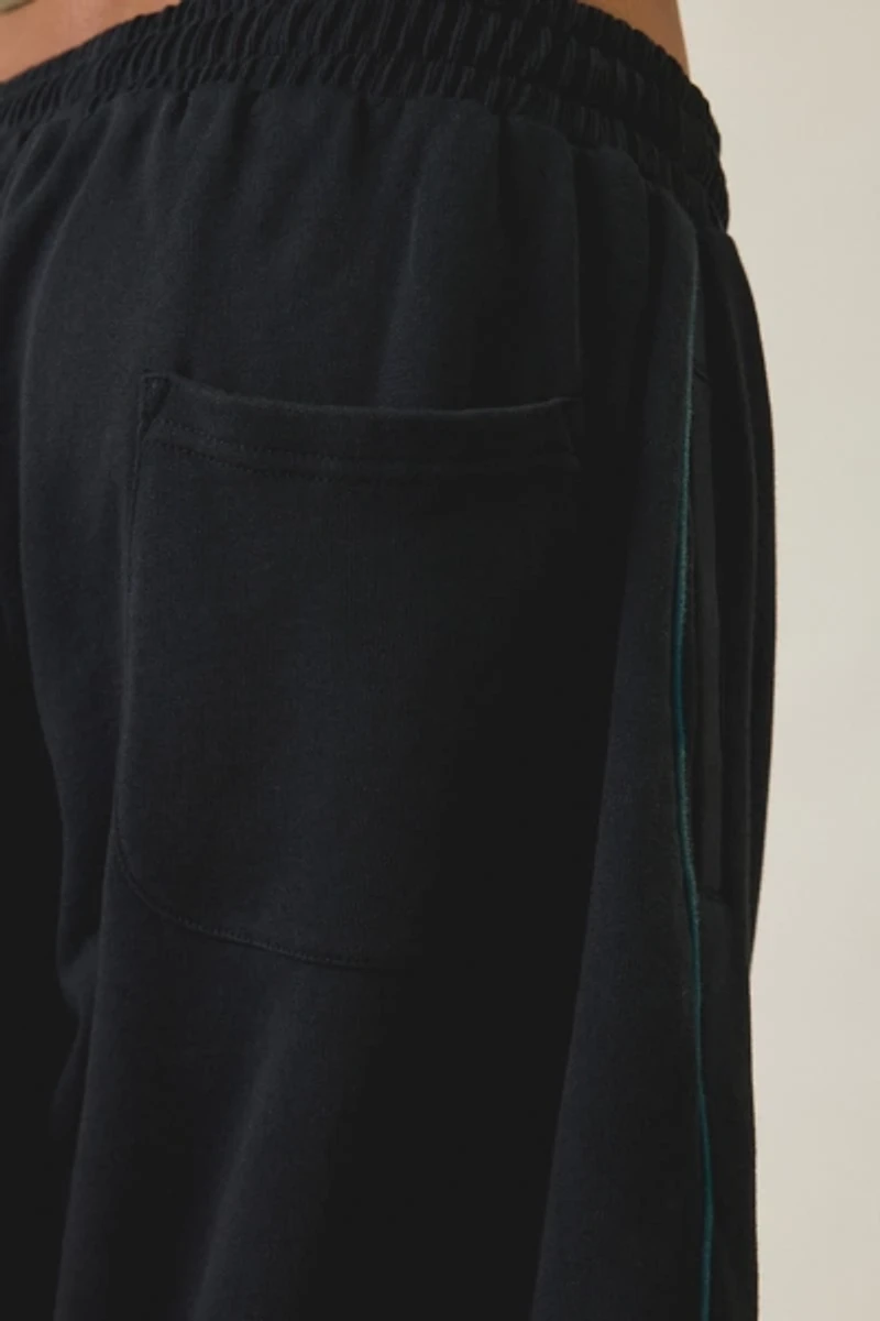 iets frans… Harri Piped Wide Leg Cropped Jogger Pants