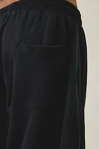 iets frans… Harri Piped Wide Leg Cropped Jogger Pants