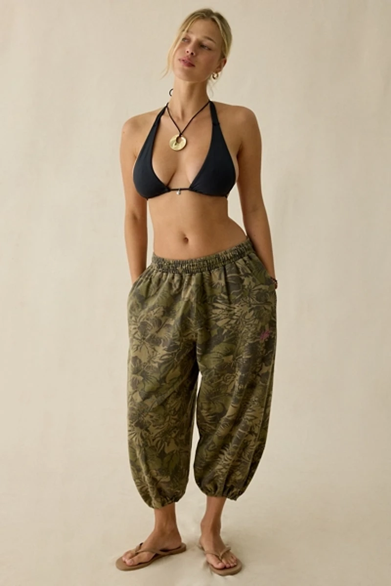 iets frans… Harri Piped Wide Leg Cropped Jogger Pants