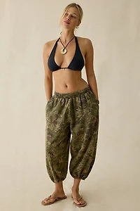iets frans… Harri Piped Wide Leg Cropped Jogger Pants