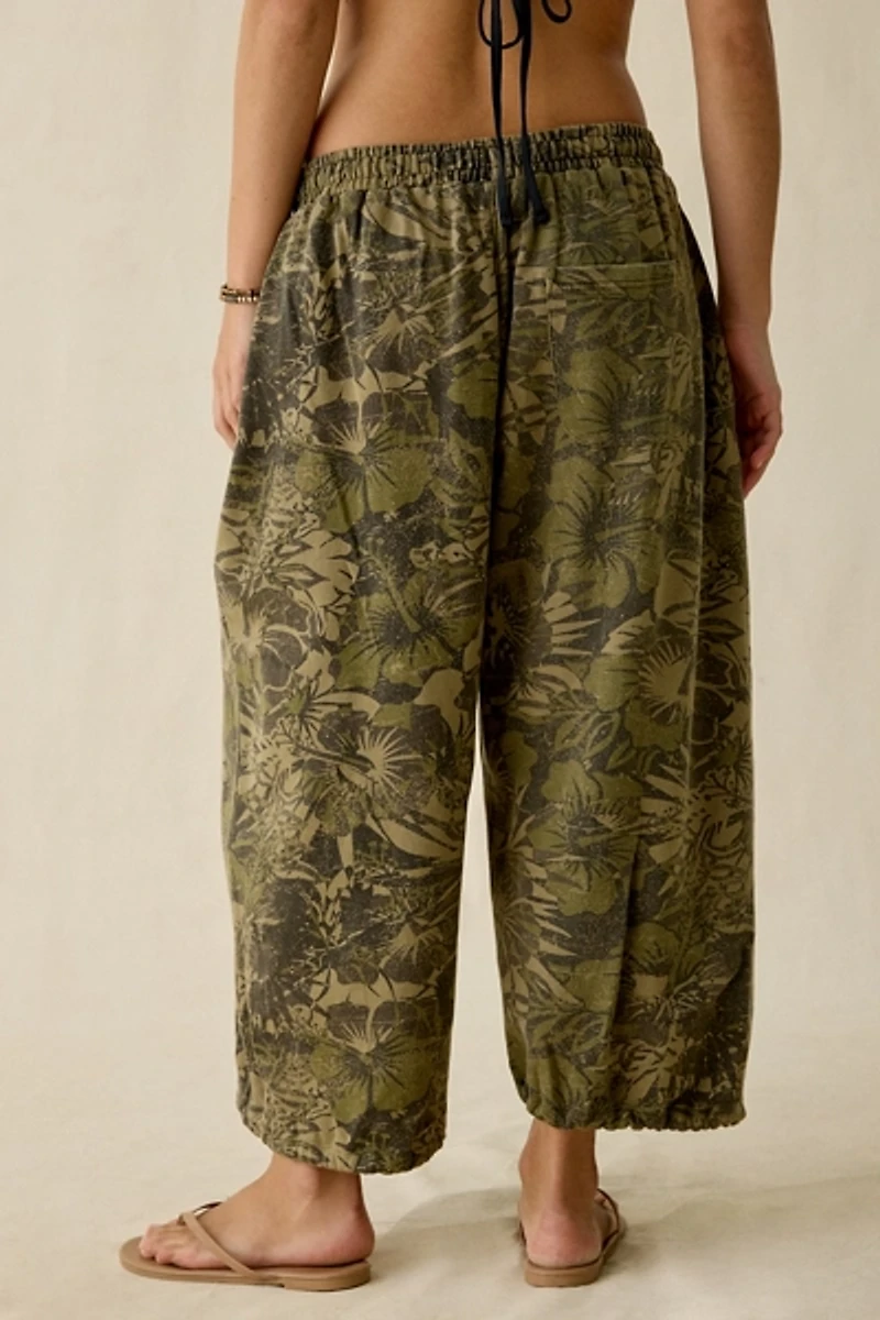 iets frans… Harri Piped Wide Leg Cropped Jogger Pants