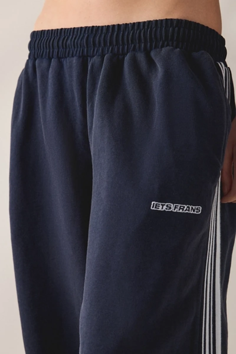 iets frans… Harri Piped Wide Leg Cropped Jogger Pants