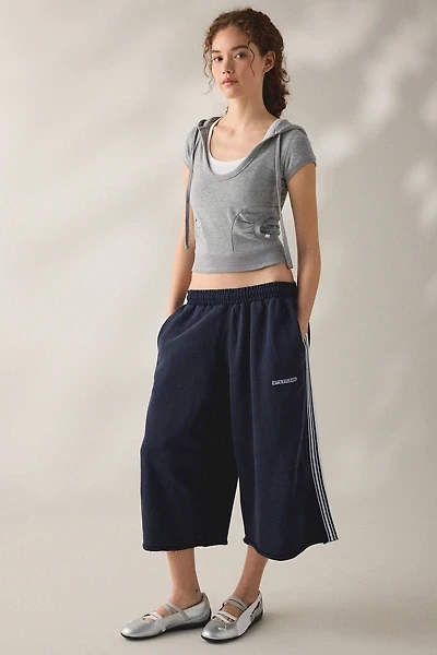 iets frans… Harri Piped Wide Leg Cropped Jogger Pants