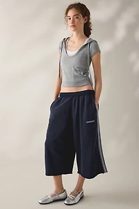 iets frans… Harri Piped Wide Leg Cropped Jogger Pants