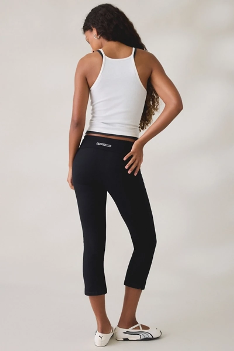 iets frans… Kali Foldover Kick Flare Capri Pants